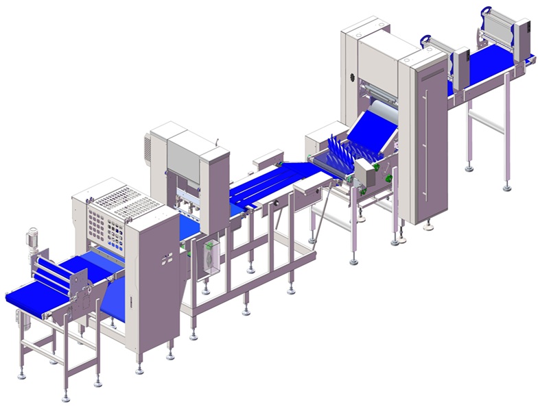 Croissants making-up line